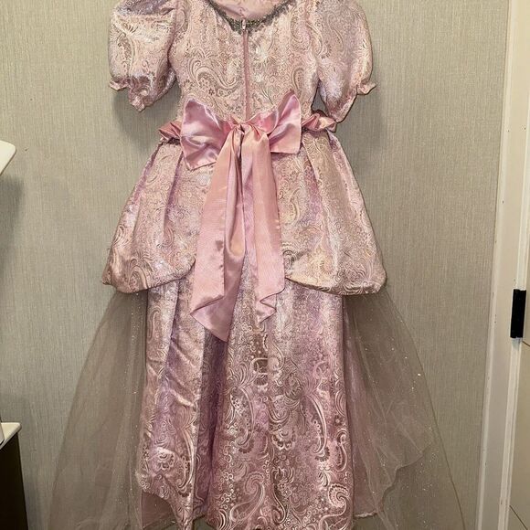 Girls Sz 6 Wishcraft Pink Formal Princess Dress Renassaince Gown Style Fancy - Picture 6 of 9
